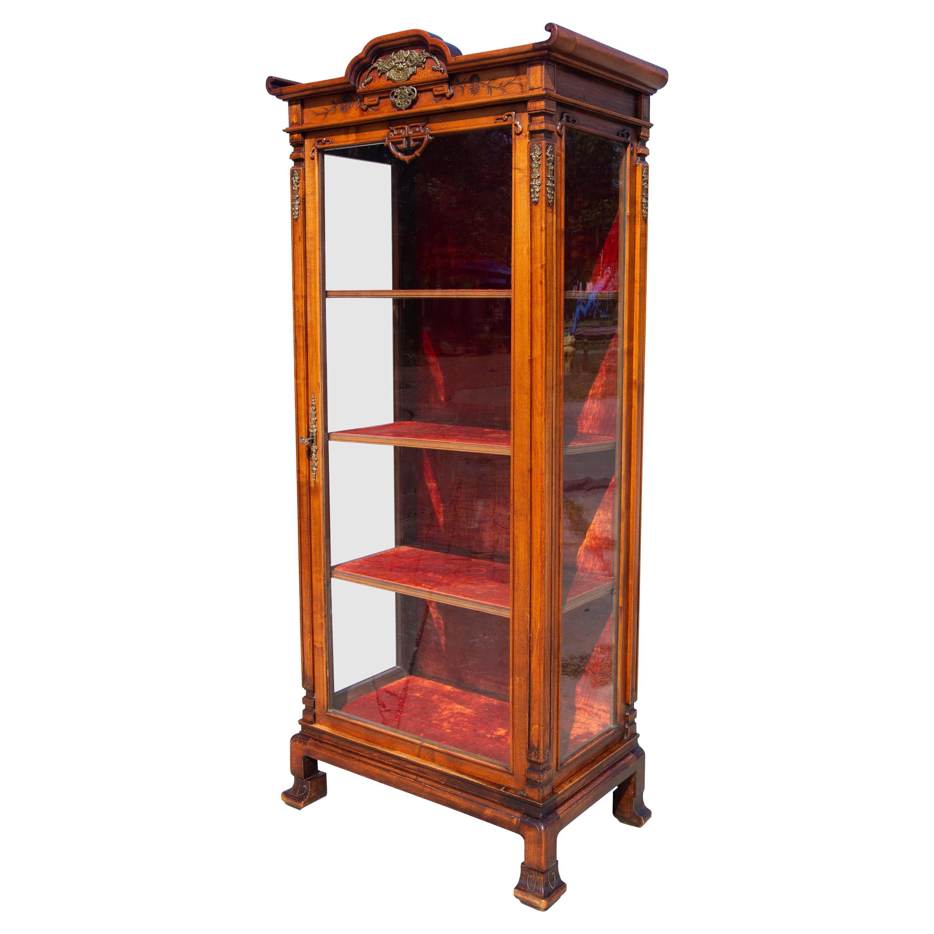 19th Century French Japonisme Cabinet Attributed to  Gabriel Viardot For Sale