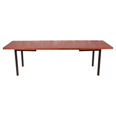 Milo Baughman for Directional Walnut Boat-Shaped Dining Table, Newly Refinished