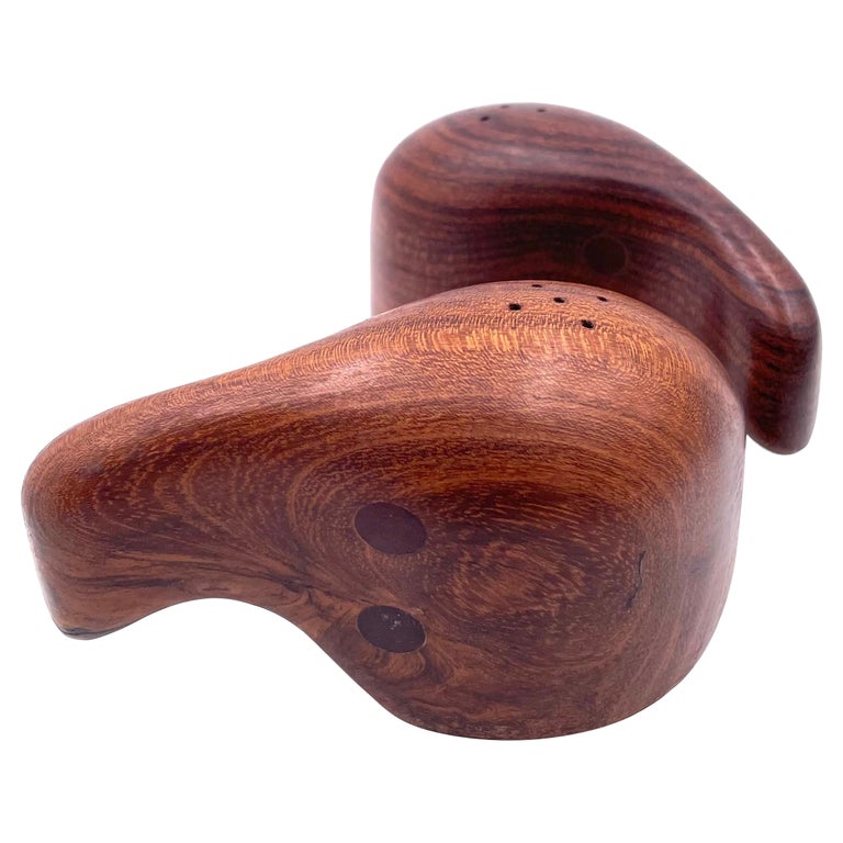 Mid Century Rosewood “Elephant” Salt & Pepper Shakers For Sale