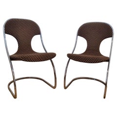 Pair of Midcentury Rare Design Chairs, Italy, 1970s