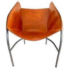 Leather Lounge Chair circa 1980s