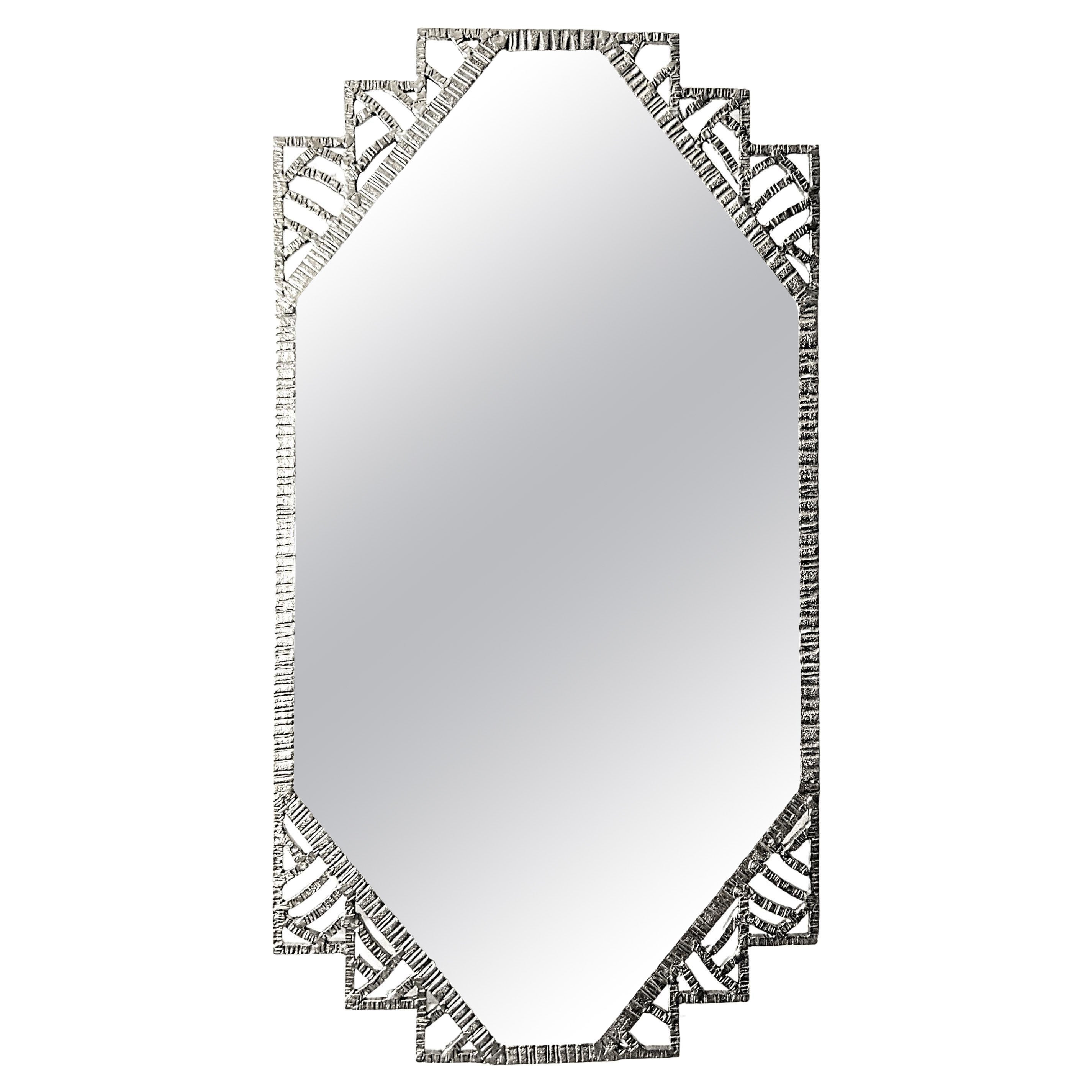 Miroir en fer forgé Art Déco français