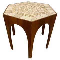 Italian Table with Inlaid Tile Top