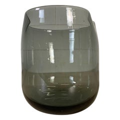1960s Handblown Smoked Glass Vase