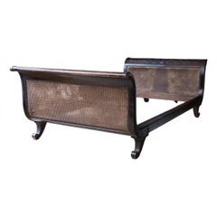 Caned Mahogany Day Bed