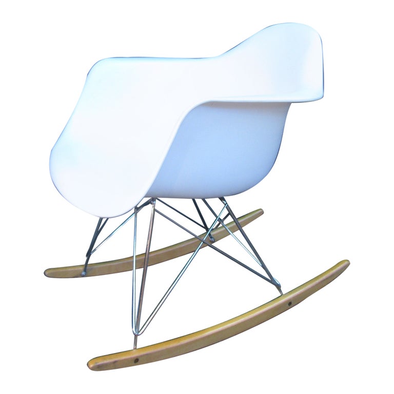 EamesStyle Rocking Shell Chair For Sale at 1stDibs