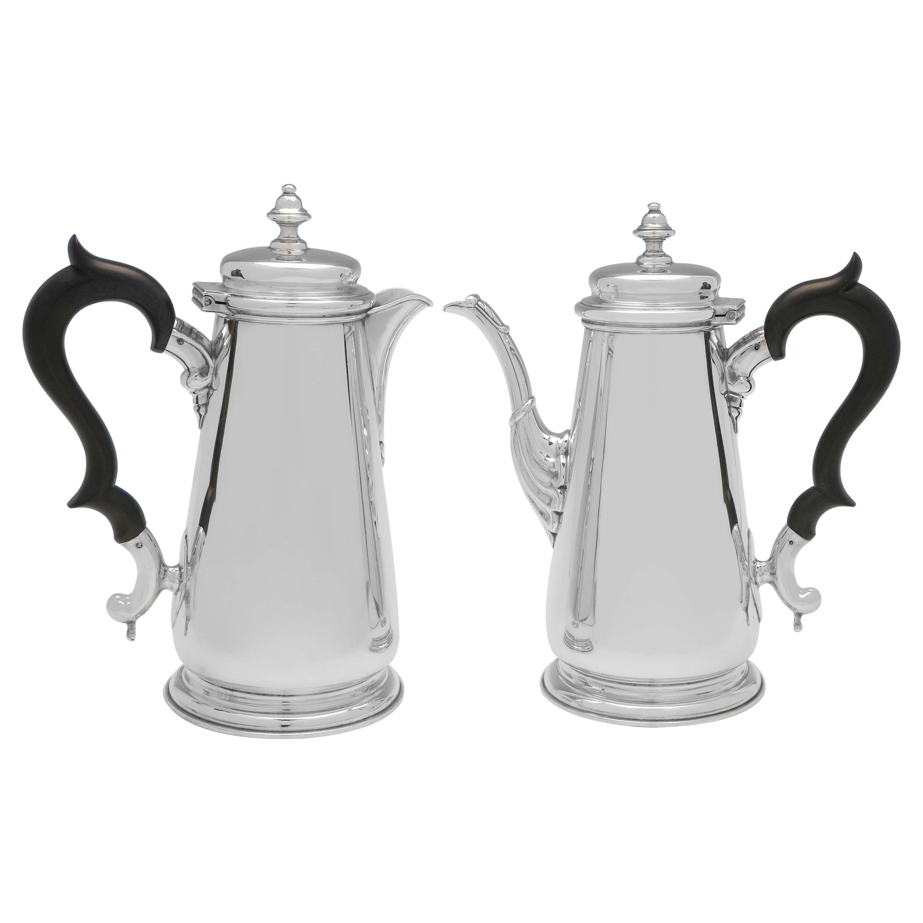 Sterling Silver Pair of Cafe Au Lait