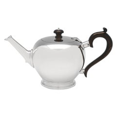 Art Deco Sterling Silver 'Bullet' Teapot, London 1934 Blackmore & Fletcher Ltd.