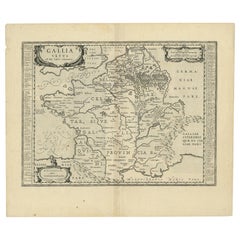 Antique Map of France by Janssonius, c.1650
