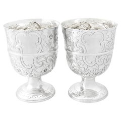 Antique English Sterling Silver Presentation Cups