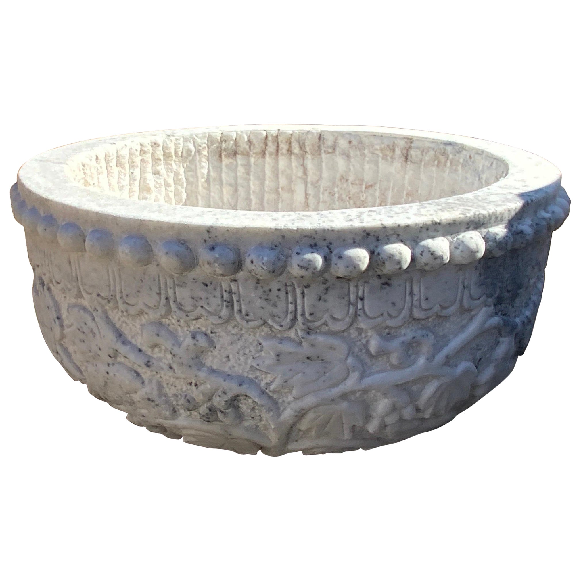 20th Century Italian Marble Set of Planters For Sale