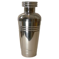 Large French Art Deco Silver Plated Cocktail Shaker, c.1925