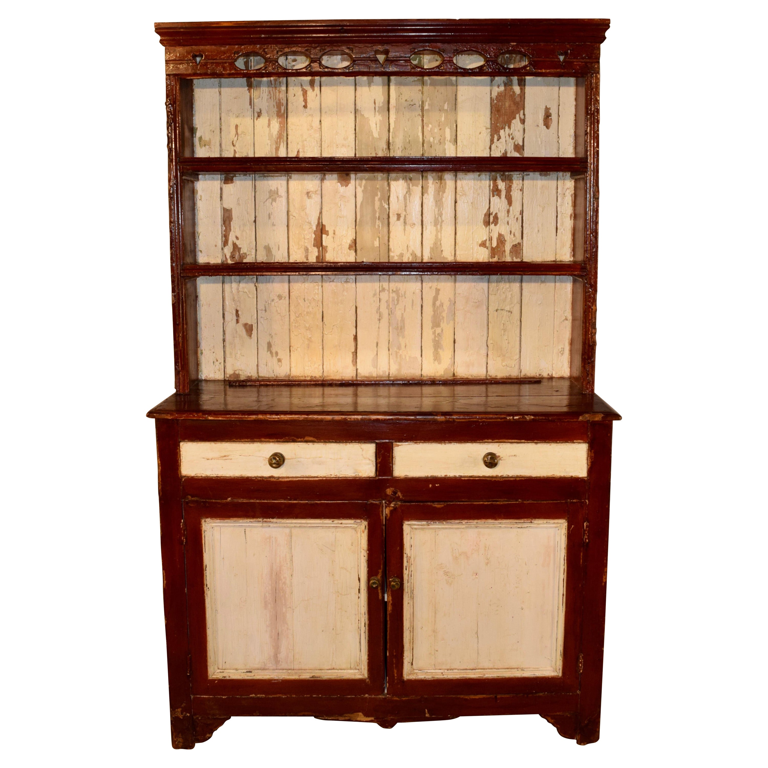 19th Century Irish Painted Cupboard For Sale