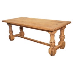 19th Century French Oak Farm Table