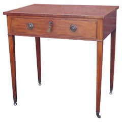 Antique 18thC Writing Table or Dressing Table, George III Sheraton Period circa 1790