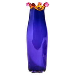 Vintage Royal Purple Art Glass Vase