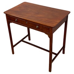 George III Mahogany Single Drawer Side Table