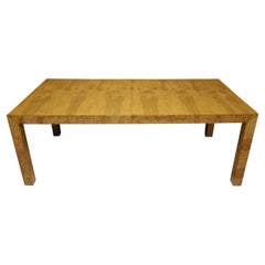 Milo Baughman Burlwood Parsons Dining Table