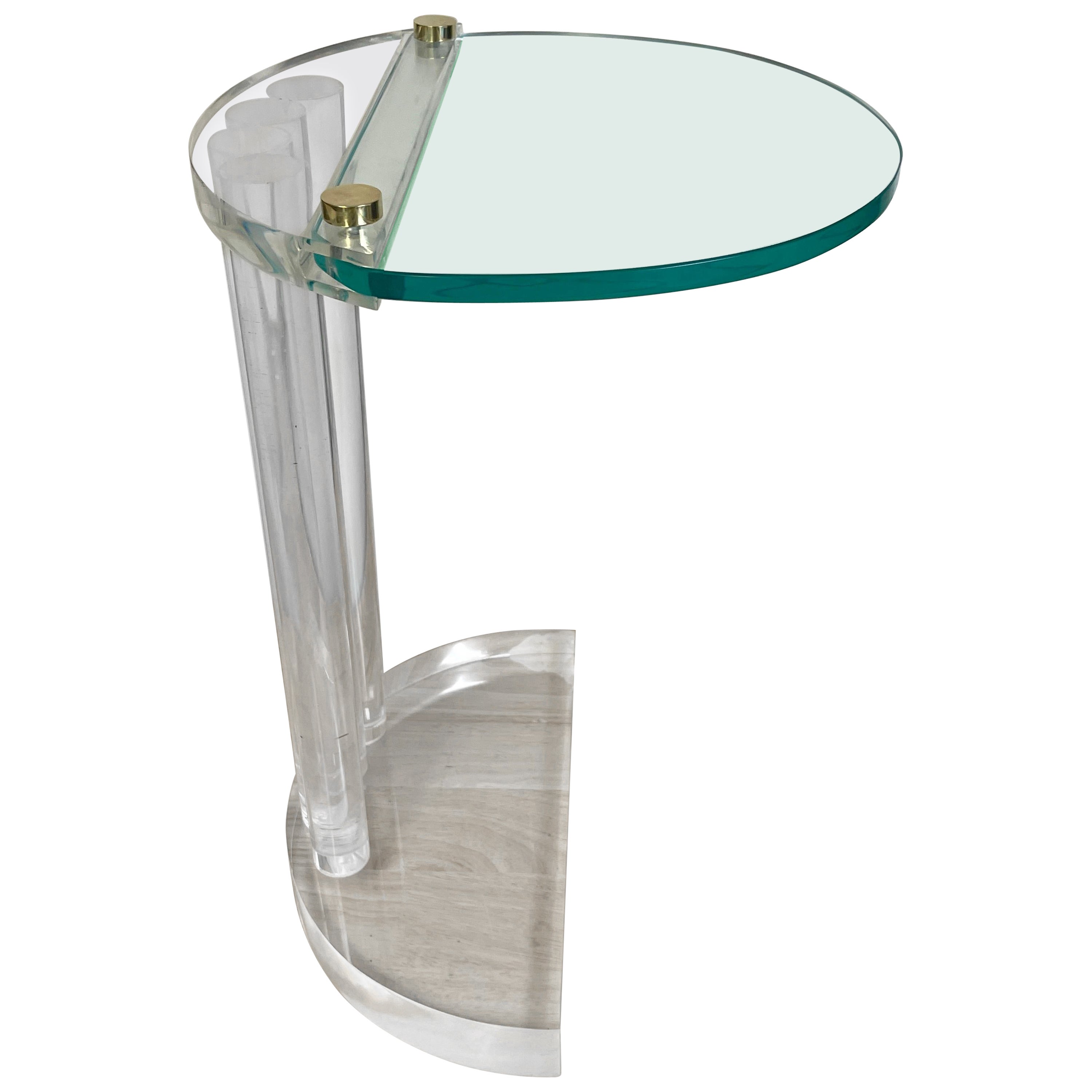 Lucite TV Trays and Stand Attributed to Charles Hollis Jones, 1950s at