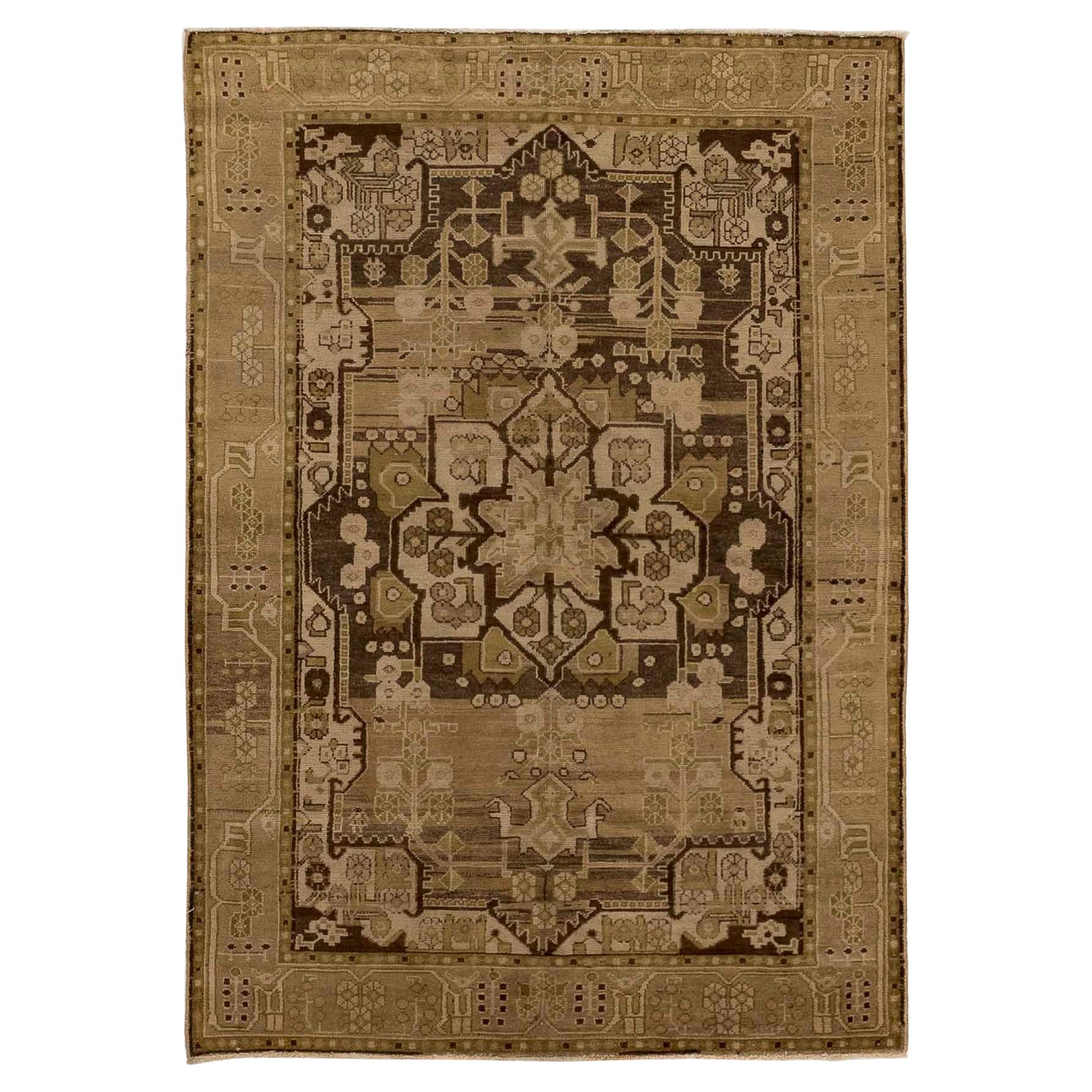 Antique Persian Area Rug Malayer Design, For Sale