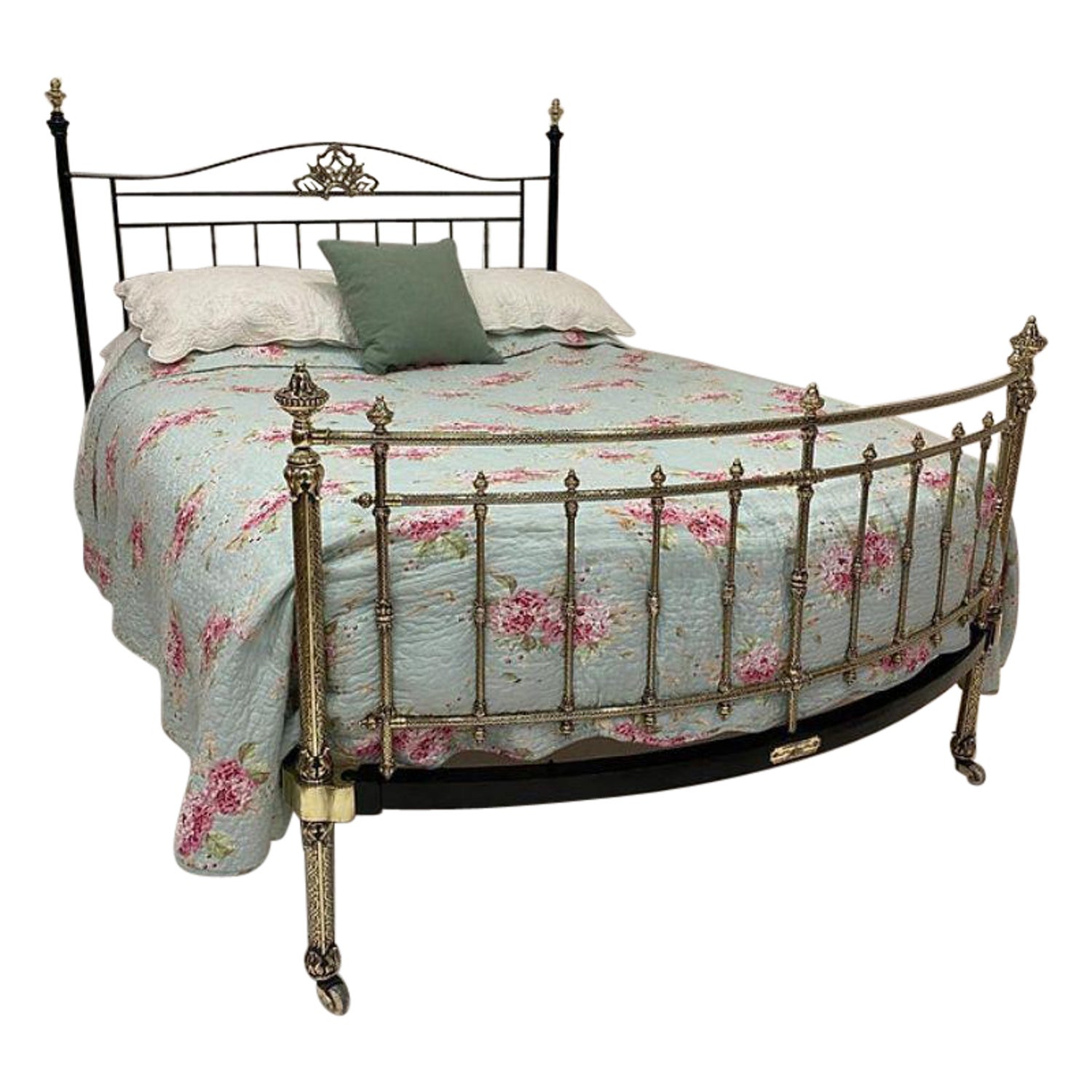 English Victorian Winfield Brass, King Size Victorian Bed