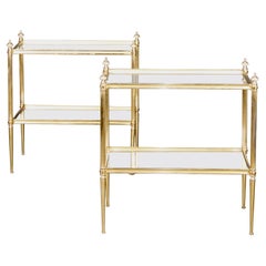 Pair of Brass Side Table