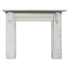 Antique Mid Victorian York Stone Fireplace Surround