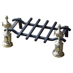 Neoclassical Style French Fire Grate, Fireplace Grate