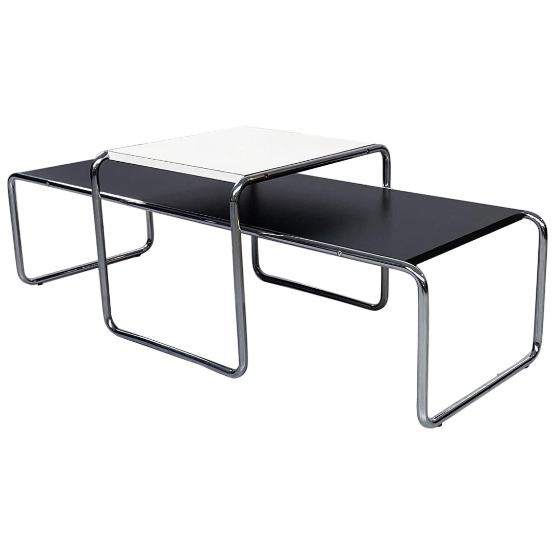 Italian Mid-Century Pair of Laccio Coffee Tables by Breuer for Gavina, 1970s