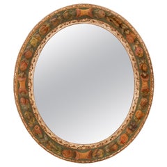 Italian 19th Century Louis XVI St. Polychrome Mirror