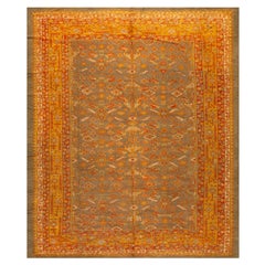 Antique Late 19th Century Turkish Oushak Carpet ( 9'7'' x 11'3'' - 292 x 343 cm)