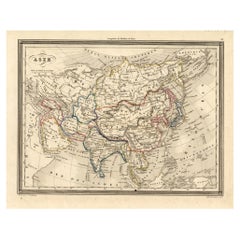 Antique Map of Asia, 1846