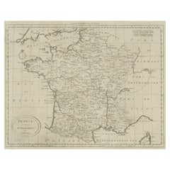 Antique Map of France by Bowen, c.1790