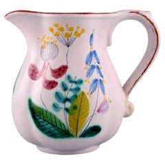 Stig Lindberg for Gustavsberg Studio Hand. Jug in Glazed Faience, 1940s