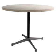 Vintage Eames for Herman Miller Cafe Dining Table Contract Base with Marble Top