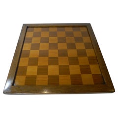 Large Antique English Chess Board / Jeu Des Dames, c.1900