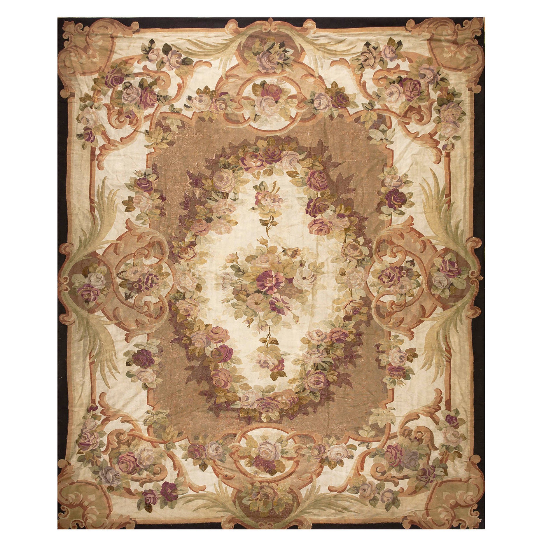 19th Century  French Aubusson Napoleon III Carpet ( 11' x 13' 7" - 335 x 415 ) 