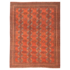 Vintage Large Turkomen Rug with All-Over Gul Bokhara Design