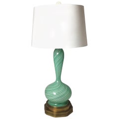 Elegant Mid 20th Century Italian Murano Glass Lamp