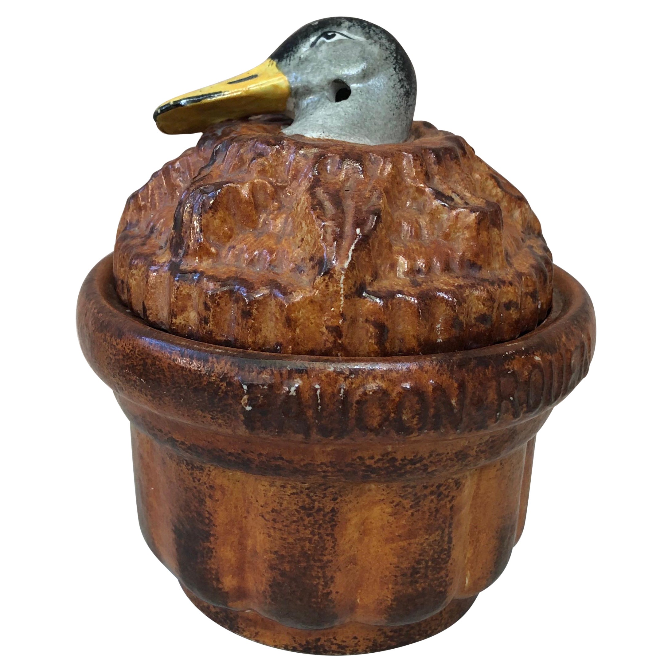 Pate Duck Tureen Georges Dreyfus, circa 1900 For Sale