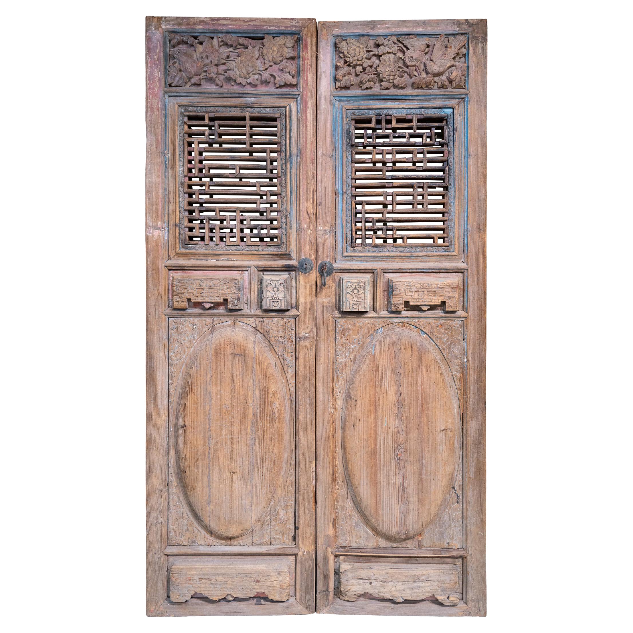 Pair of Late 19th Century Chinese Door Panels