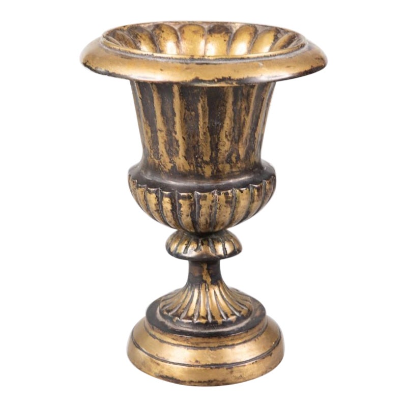 Mid-Century French Brass Urn Planter