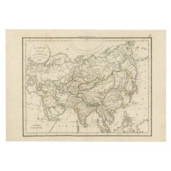 Antique Map of Asia by Delamarche, 1826