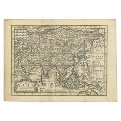 Antike Asienkarte von Gravius, 1788
