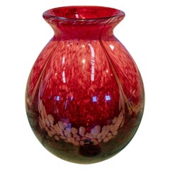 Vintage 1970s Italian Venetian Murano Coloured Glass Vase Urn