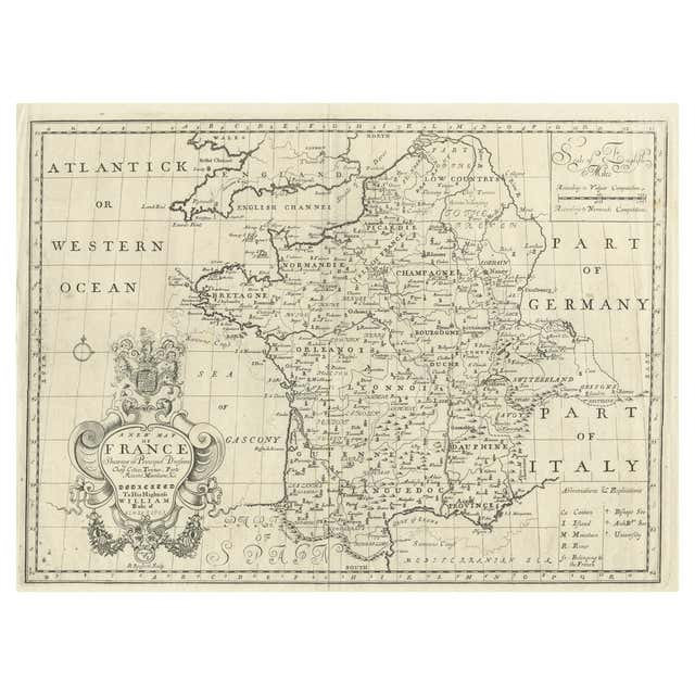 Antique Map of France by Mortier 'c.1710' For Sale at 1stDibs | map of ...