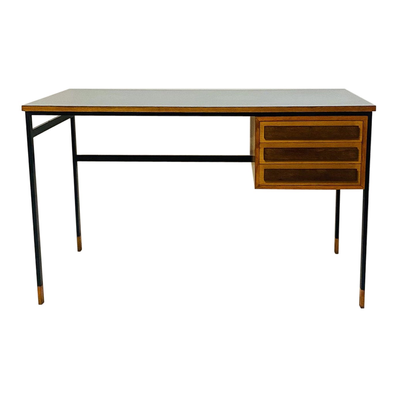 Mid-Century Modern Wooden Desk, Italy, 1960s For Sale