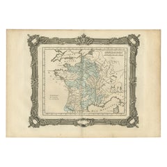 Antique Map of France under the Reign of Charles IV by Zannoni, 1765