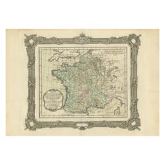 Antique Map of France under the Reign of Henry IV by Zannoni, 1765