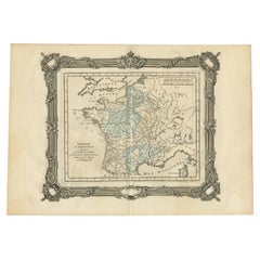 Antique Map of France under the Reign of Philip III by Zannoni, 1765